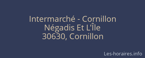 Intermarché - Cornillon