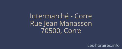 Intermarché - Corre