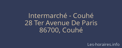 Intermarché - Couhé