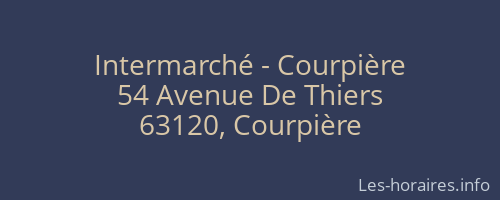 Intermarché - Courpière