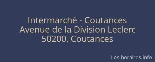 Intermarché - Coutances