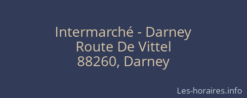 Intermarché - Darney