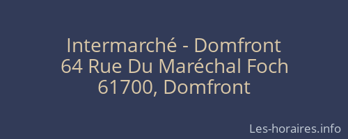 Intermarché - Domfront
