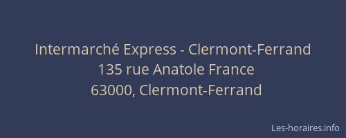 Intermarché Express - Clermont-Ferrand