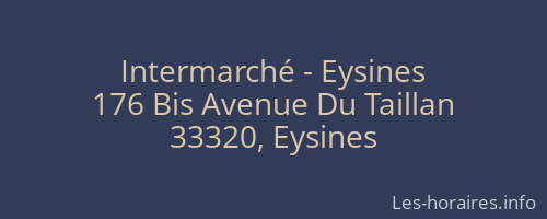 Intermarché - Eysines