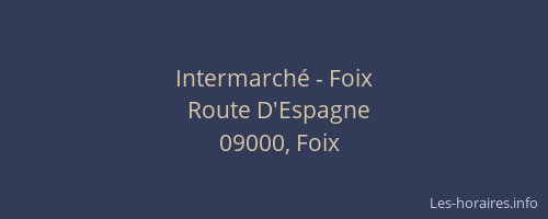 Intermarché - Foix