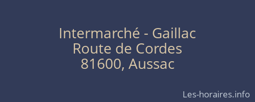 Intermarché - Gaillac