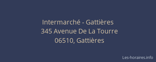 Intermarché - Gattières