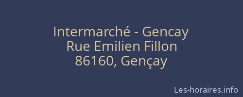 Intermarché - Gencay