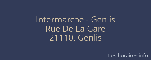 Intermarché - Genlis