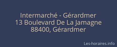 Intermarché - Gérardmer