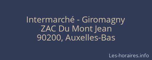 Intermarché - Giromagny