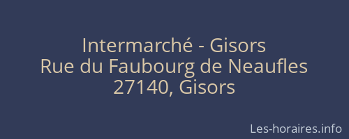 Intermarché - Gisors