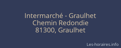 Intermarché - Graulhet