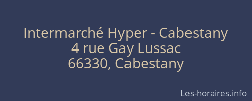 Intermarché Hyper - Cabestany