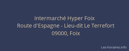 Intermarché Hyper Foix