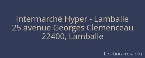 Intermarché Hyper - Lamballe