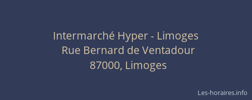 Intermarché Hyper - Limoges