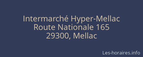 Intermarché Hyper-Mellac