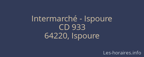Intermarché - Ispoure