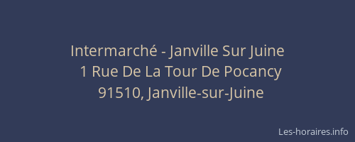 Intermarché - Janville Sur Juine