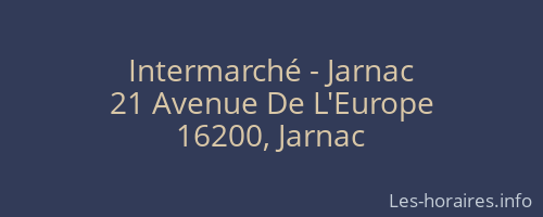 Intermarché - Jarnac