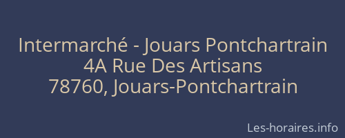 Intermarché - Jouars Pontchartrain