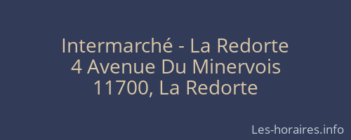 Intermarché - La Redorte