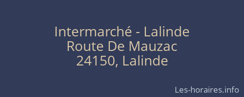 Intermarché - Lalinde