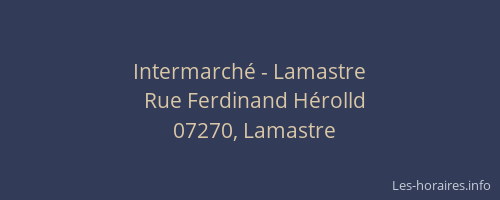 Intermarché - Lamastre