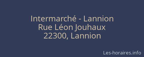 Intermarché - Lannion