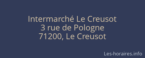Intermarché Le Creusot