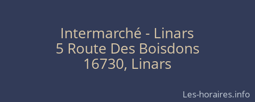 Intermarché - Linars
