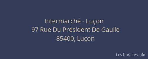 Intermarché - Luçon