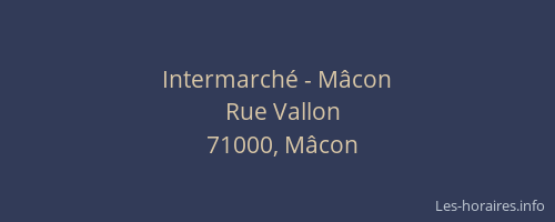 Intermarché - Mâcon