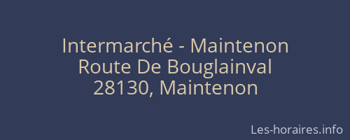 Intermarché - Maintenon