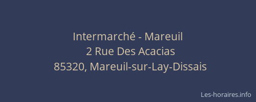 Intermarché - Mareuil