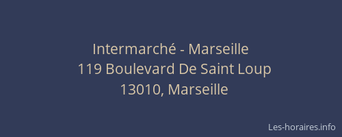 Intermarché - Marseille