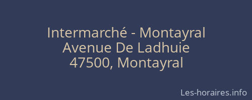 Intermarché - Montayral