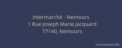 Intermarché - Nemours
