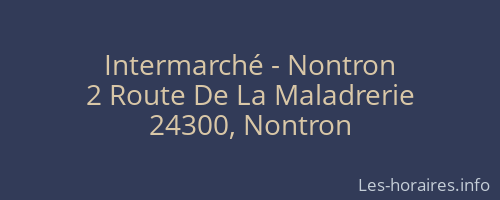 Intermarché - Nontron