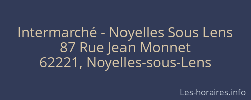 Intermarché - Noyelles Sous Lens