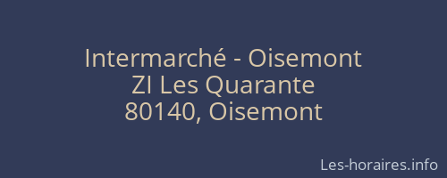 Intermarché - Oisemont