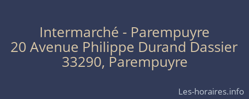 Intermarché - Parempuyre