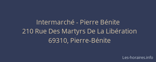Intermarché - Pierre Bénite