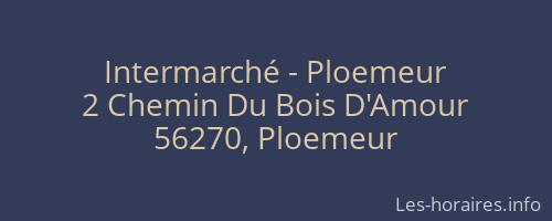 Intermarché - Ploemeur