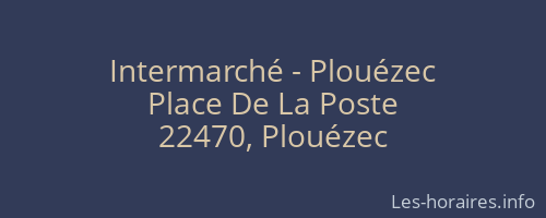 Intermarché - Plouézec