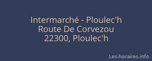 Intermarché - Ploulec'h