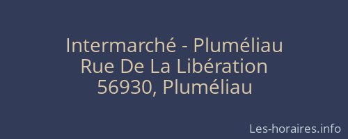 Intermarché - Pluméliau