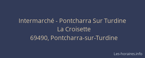 Intermarché - Pontcharra Sur Turdine